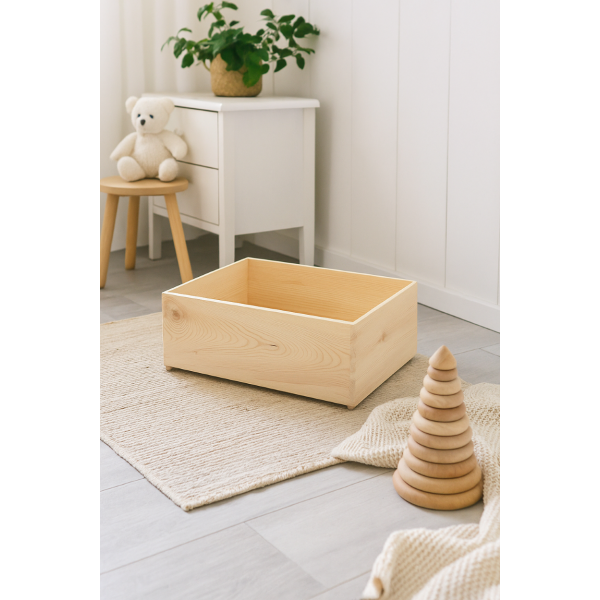 Skrzynka drewniana 40x30x13,5 cm bez uchwytów