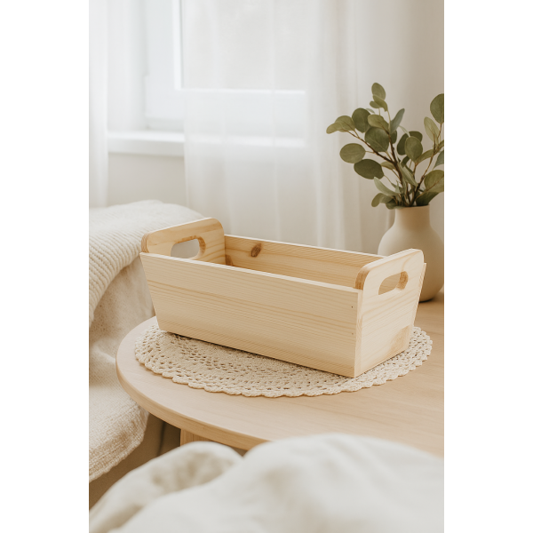 Doniczka drewniana 35x14,5x13 cm