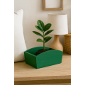 Doniczka drewniana 28x16x12 cm Zielona