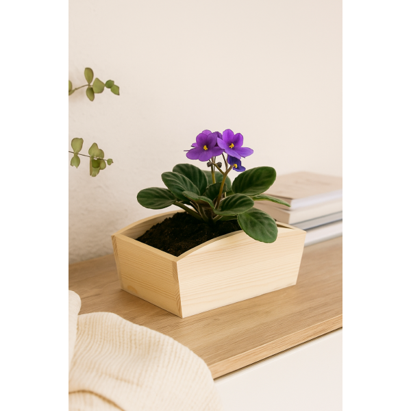 Doniczka drewniana 24x13x10,5 cm