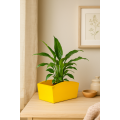 Doniczka drewniana 28x16x12 cm Żółta