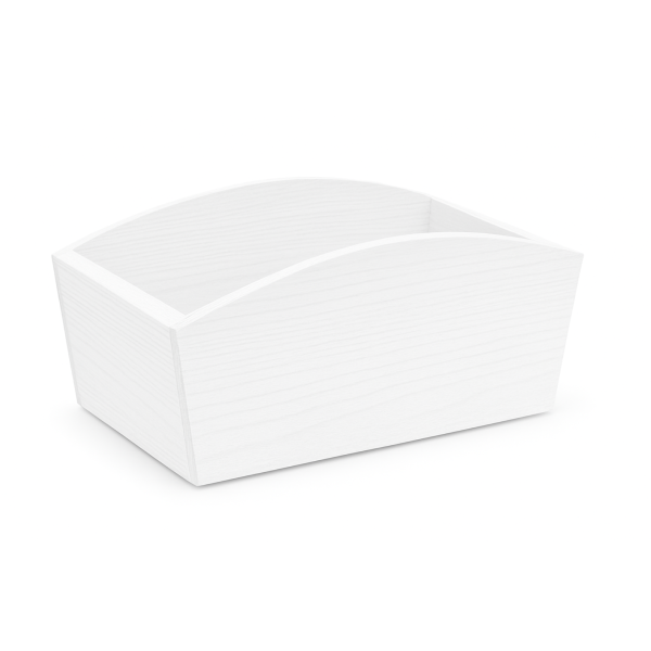 Doniczka drewniana 24x13x10,5 cm Signal white