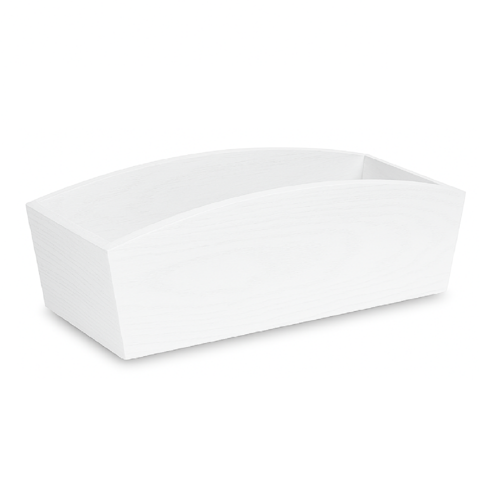 Doniczka drewniana 34x13x10cm Signal white