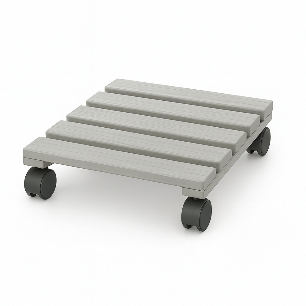 Podstawek drewniany kwadratowy 30x30x8 cm Szary