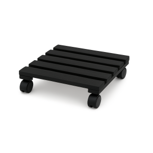 Podstawek drewniany kwadratowy 30x30x8 cm Jet black