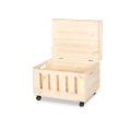 Skrzynka drewniana z deklem 40x30x23 /315200TK Frez wybranie, na kółkach