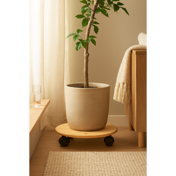 Podstawek  drewniany okrągły 35 cm