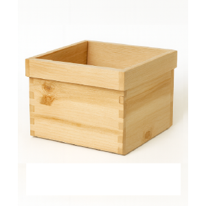 Doniczka kwadrat drewniana, Natural wood 32x32x25 cm