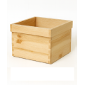 Doniczka kwadrat drewniana, Natural wood 32x32x25 cm