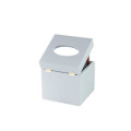 Chustecznik drewniany 13x13x14 cm Silver grey