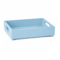 Skrzynka drewniana 30x20x7 cm Pastel blue