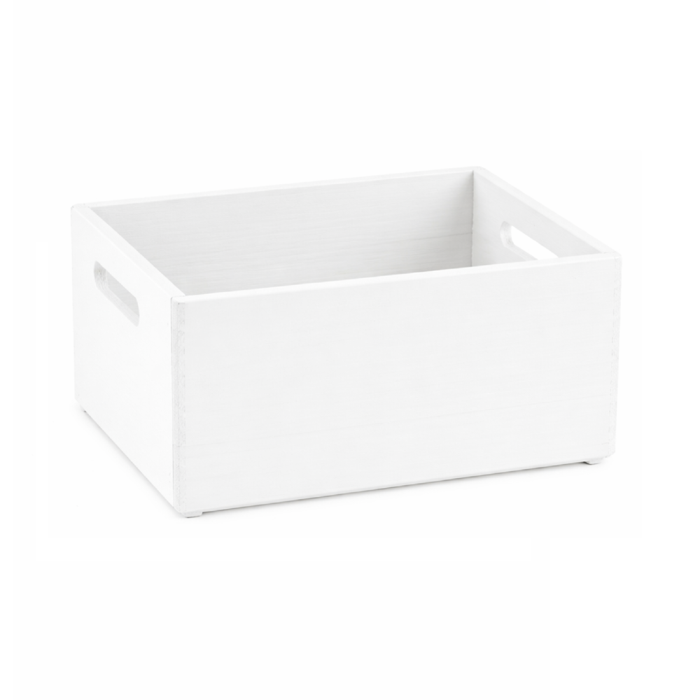 Skrzynka drewniana 30x20x13,5cm Signal white