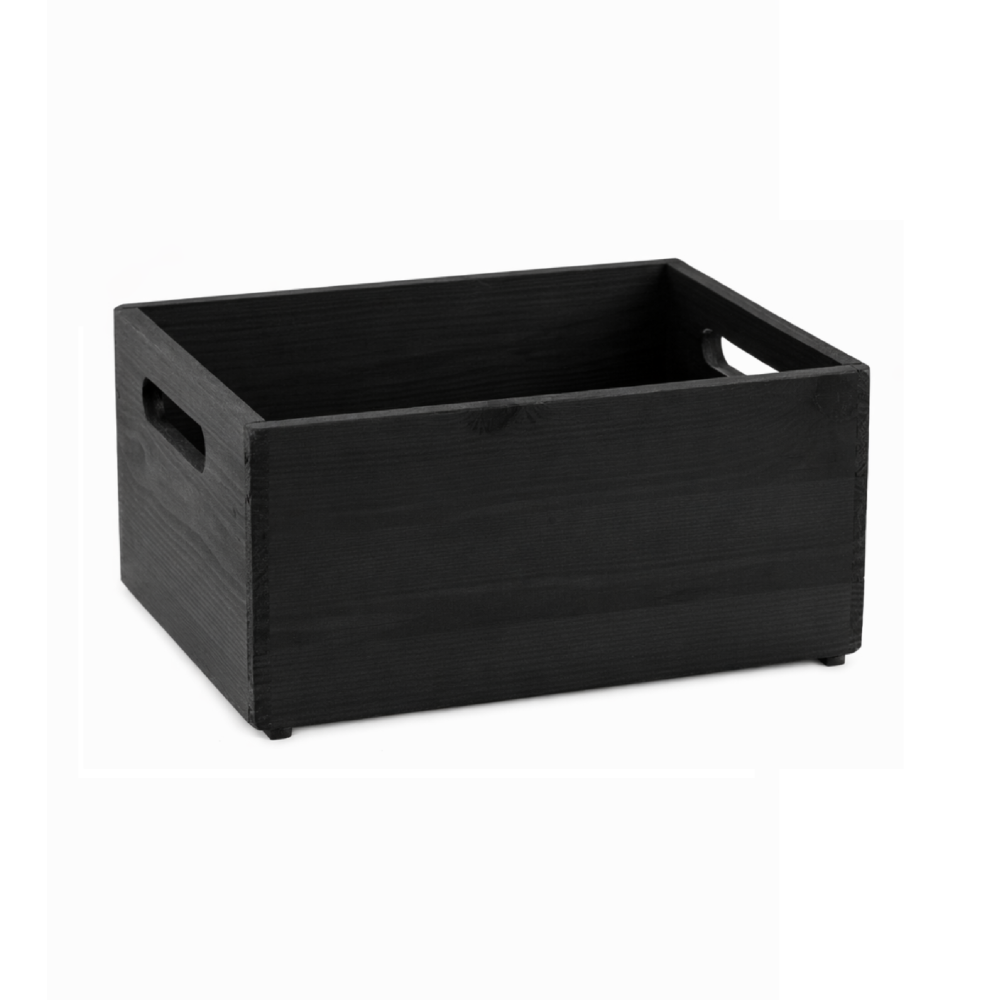 Skrzynka drewniana 30x20x13,5cm Black