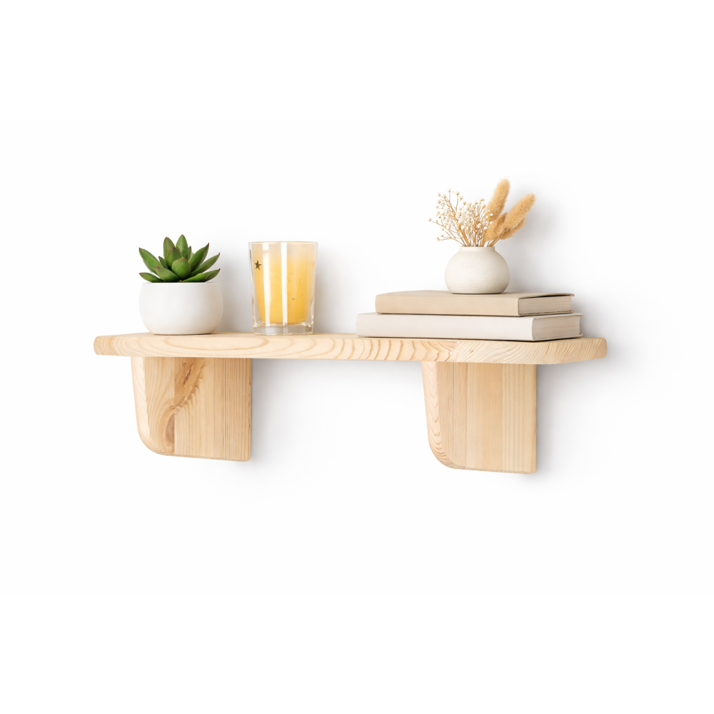 Półka drewniana ścienna 45 cm