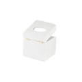 Chustecznik drewniany 13x13x14 cm Signal white