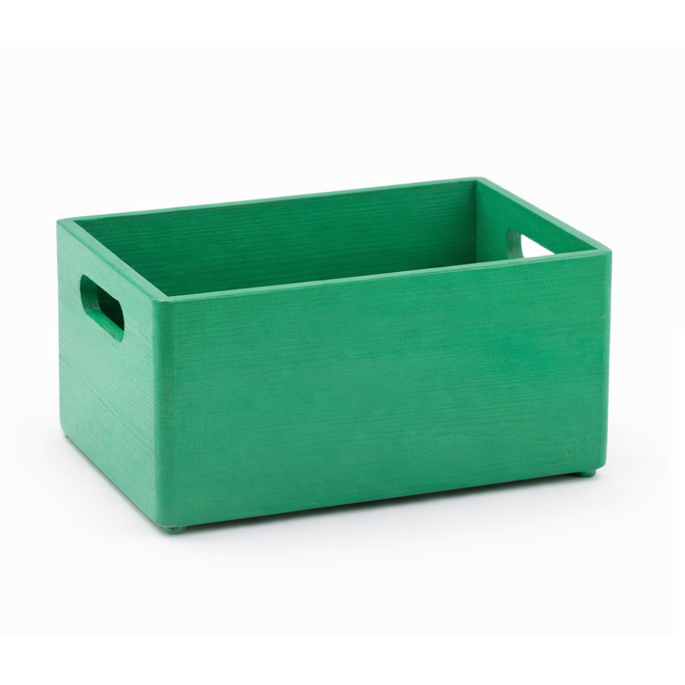Skrzynka drewniana 30x20x13,5cm Mint green