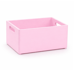 Skrzynka drewniana 30x20x13,5cm Light pink