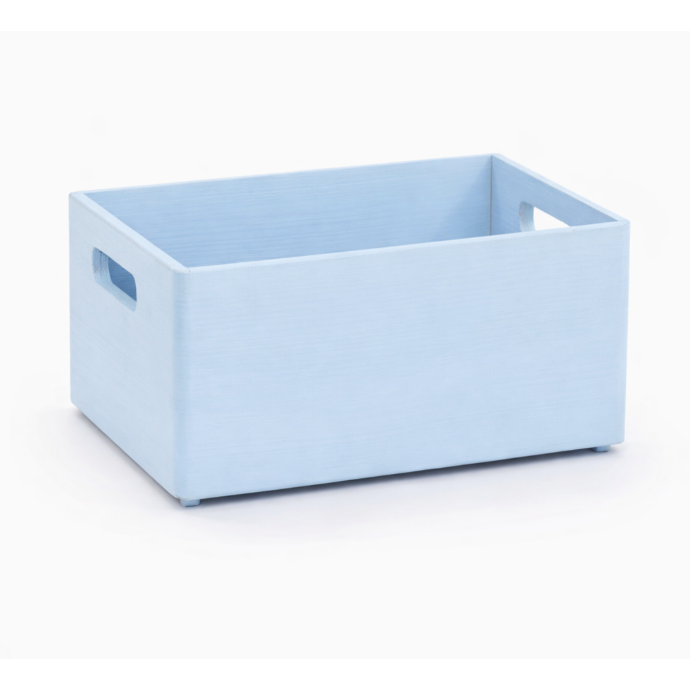 Skrzynka drewniana 30x20x13,5cm Pastel blue