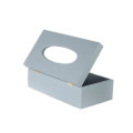 Chustecznik drewniany 25x13x9 cm Silver grey