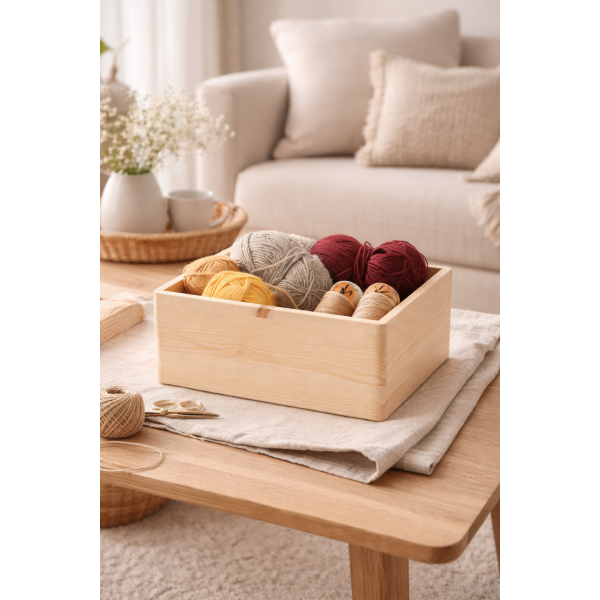 Skrzynka drewniana 30x20x13,5 cm bez uchwytów