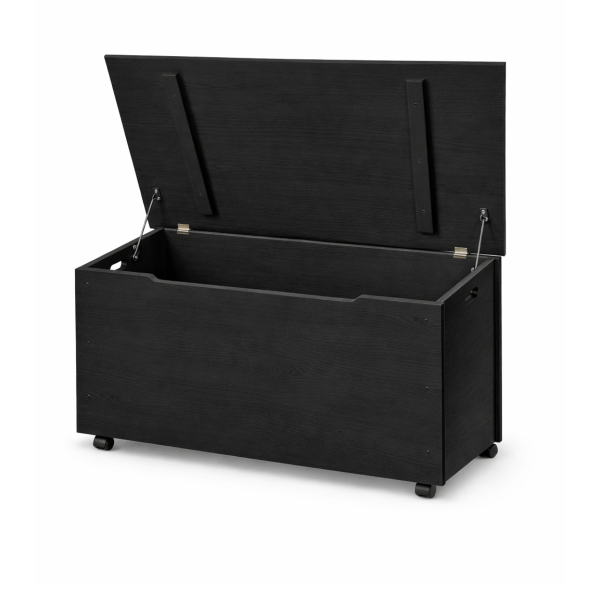 Drewniana skrzynia na zabawki / pojemnik do przechowywania z kółkami – 90x48x51 cm