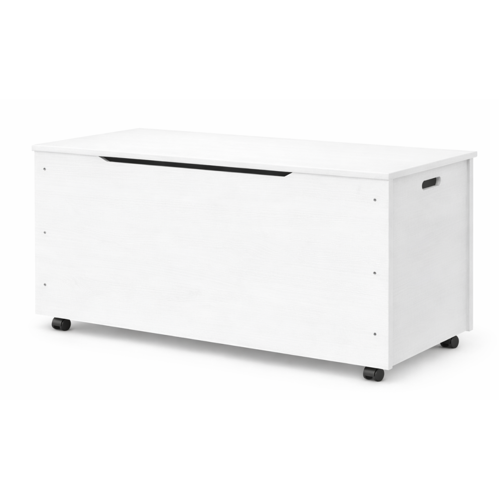 Drewniana skrzynia na zabawki / pojemnik do przechowywania z kółkami – 90x48x51 cm