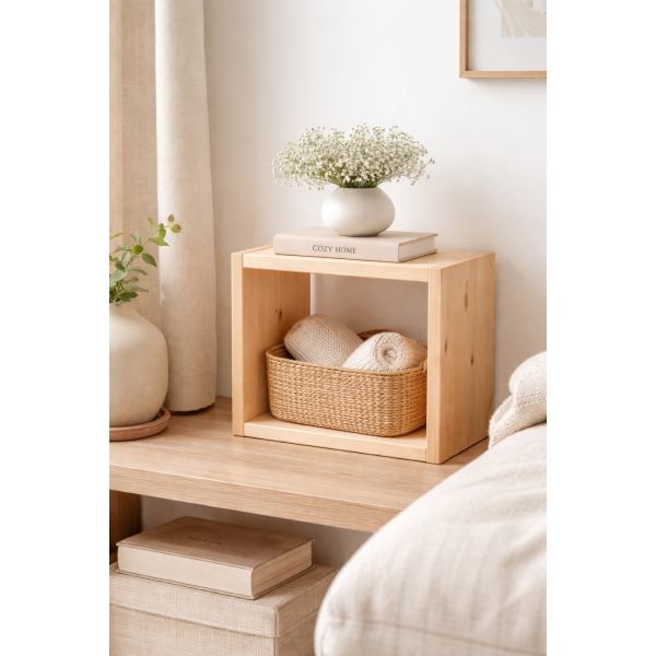 Regał drewniany modułowy mały 32x32x17 /576800