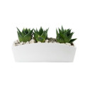 Doniczka drewniana 34x13x10cm Signal white
