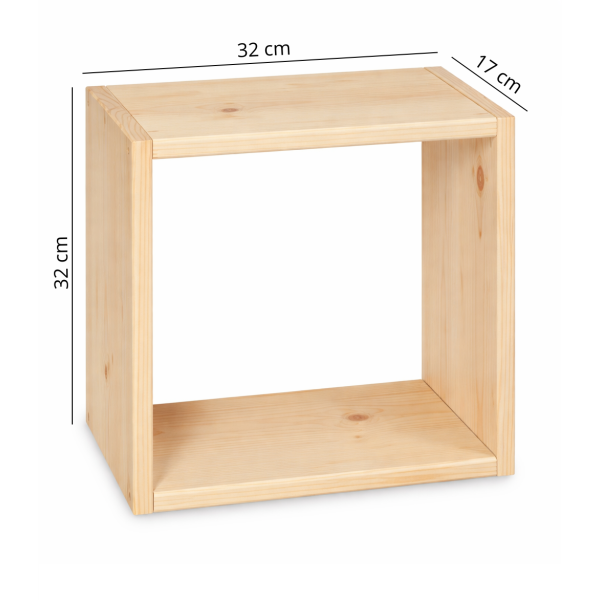 Regał drewniany modułowy mały 32x32x17 /576800