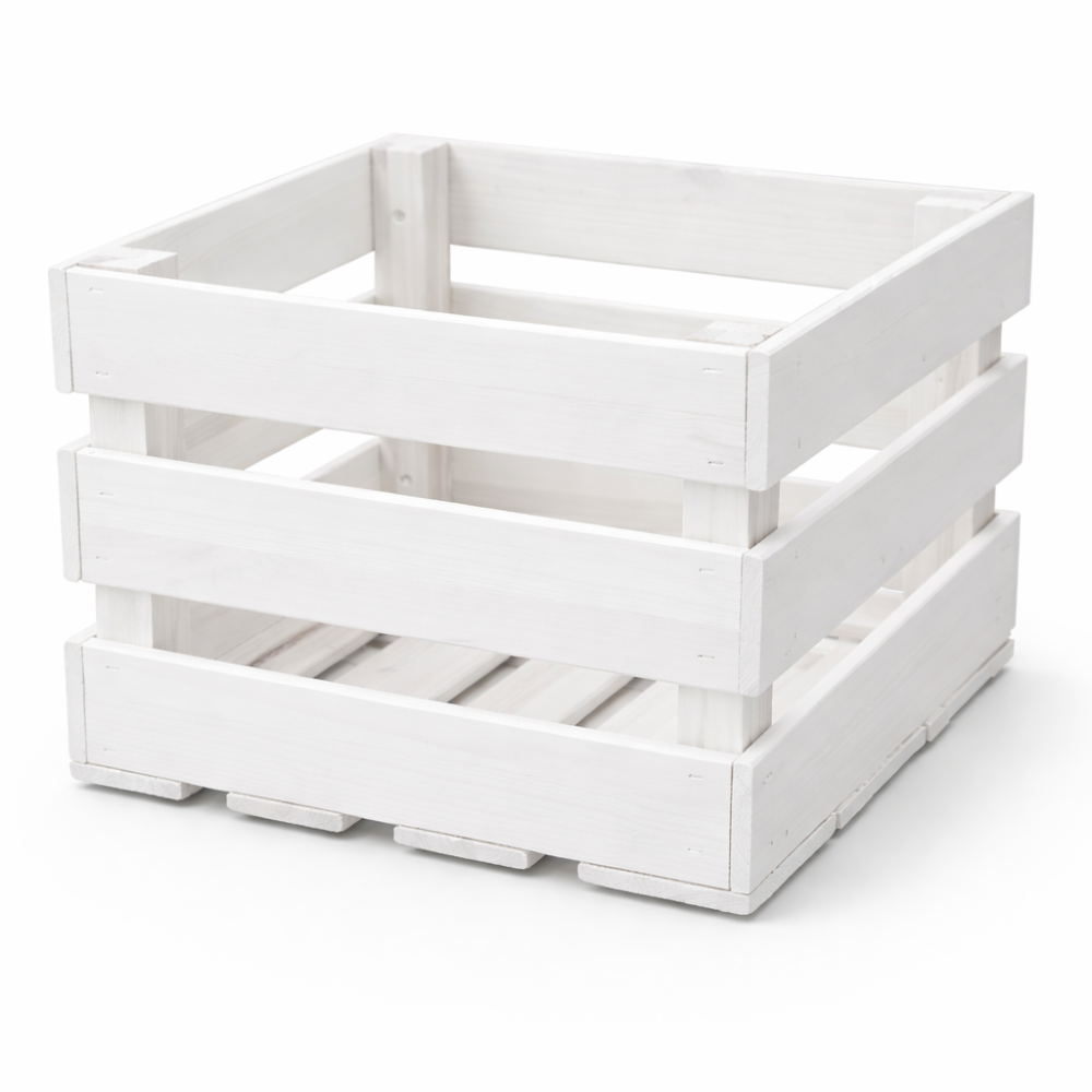 Skrzynka drewniana listewkowa 40x40x29,5  cm