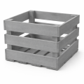 Skrzynka drewniana listewkowa 40x40x29,5 /5926.01 Silver grey