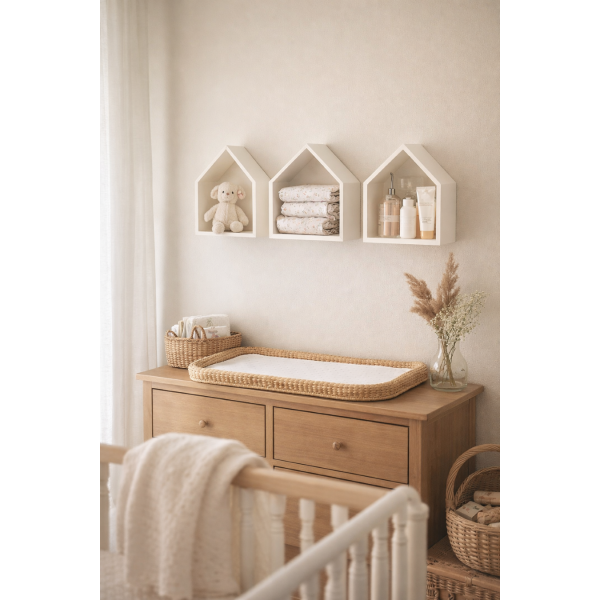 Półka domek drewniany III 27x12x33 /504301 Signal white