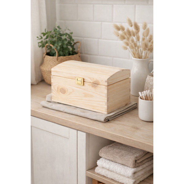 Kuferek drewniany 23x13x12 cm