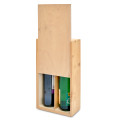 Skrzynka drewniana na Butelki na "2" 20x11x35 cm Natural wood