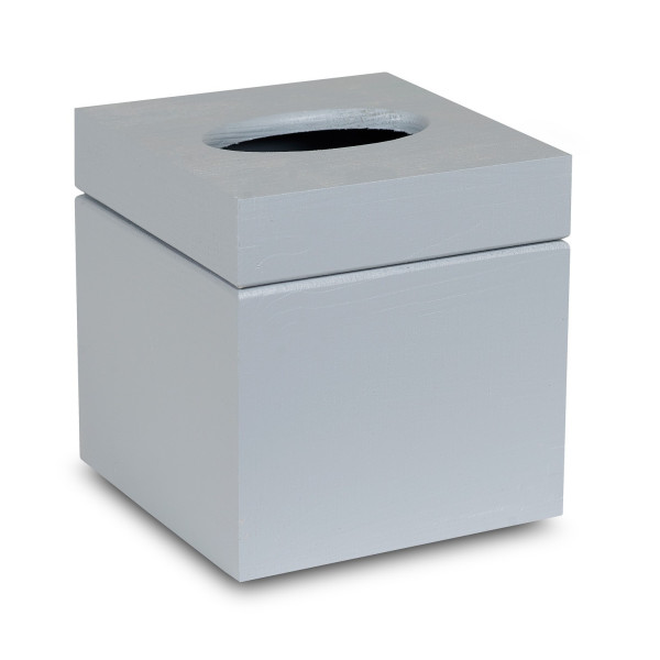 Chustecznik drewniany 13x13x14 cm Silver grey Chustecznik drewniany 13x13x14 cm Silver grey