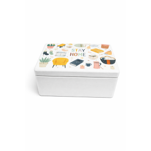 Skrzynka drewniana z deklem 30x20x13,5 /315000UV14 STAY HOME