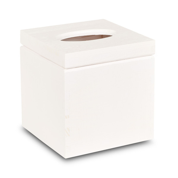 Chustecznik drewniany 13x13x14 cm Signal white Chustecznik drewniany 13x13x14 cm Signal white