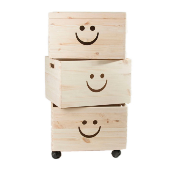 Trio uśmiech drewniane 39x30x74 cm Natural wood Trio uśmiech drewniane 39x30x74 cm Natural wood