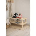 Półka na buty składana drewniana 70x26x34 cm