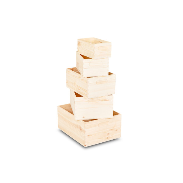 Skrzynka drewniana 21x12x9,5 cm Natural wood