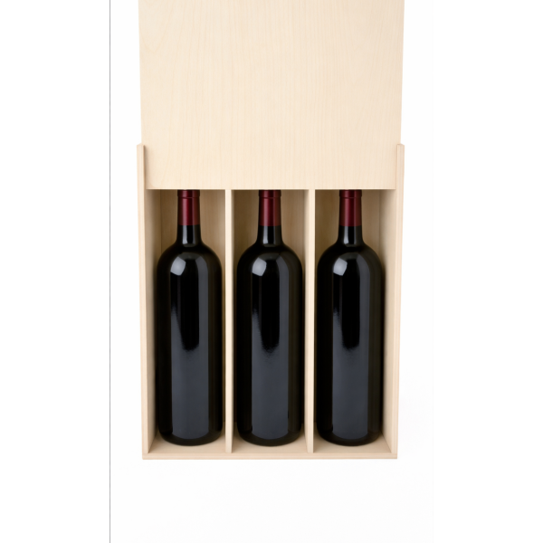Skrzynka drewniana 30x11x35 cm na wino "3"