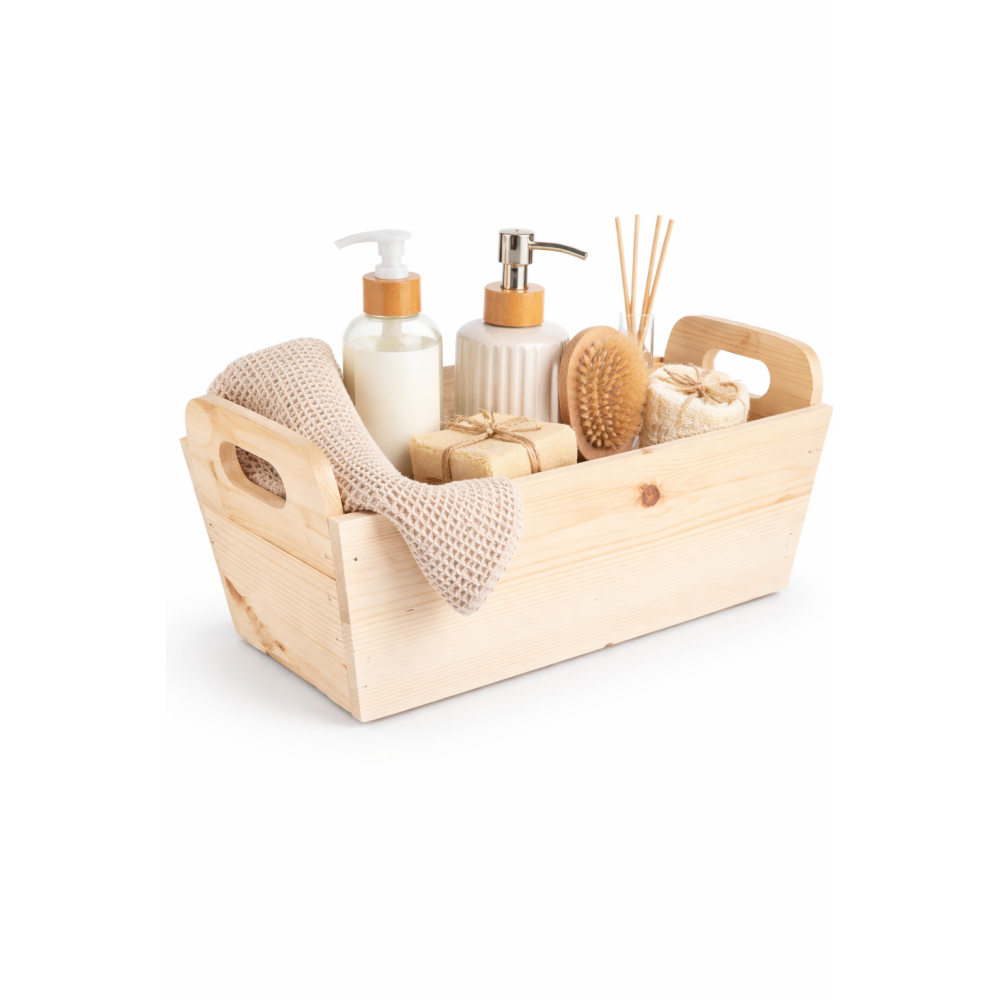 Doniczka drewniana 35x14,5x13 cm