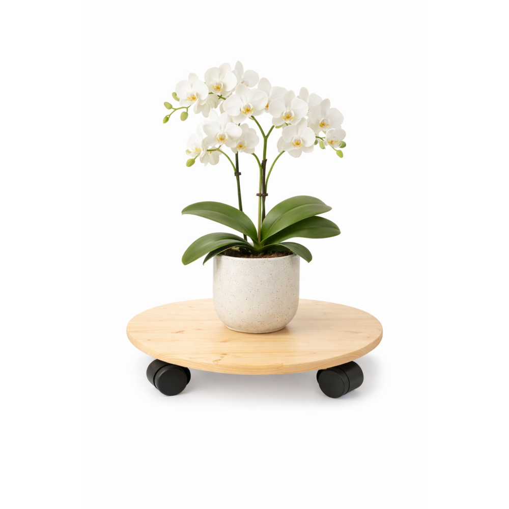 Podstawek drewniany okrągły 35 cm – podstawka pod doniczkę