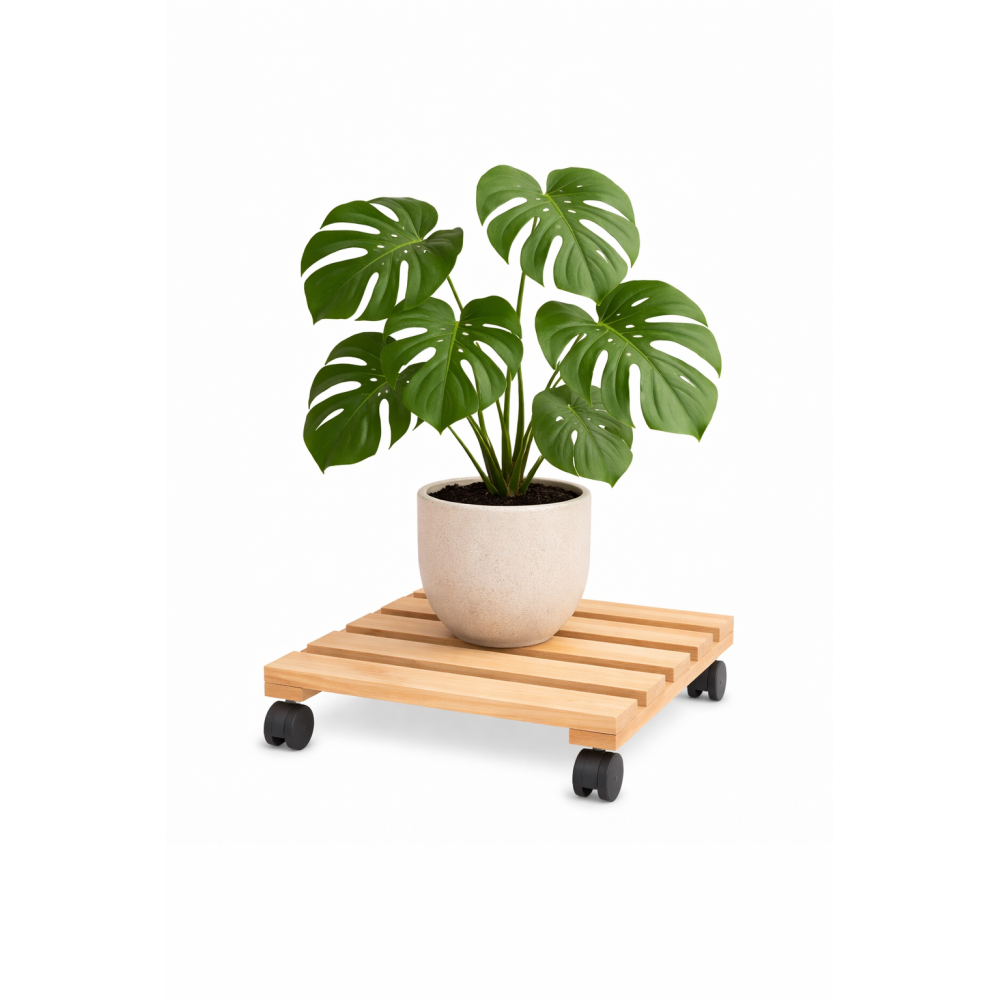 Podstawek drewniany kwadratowy 30x30x8 cm – podstawa pod doniczkę