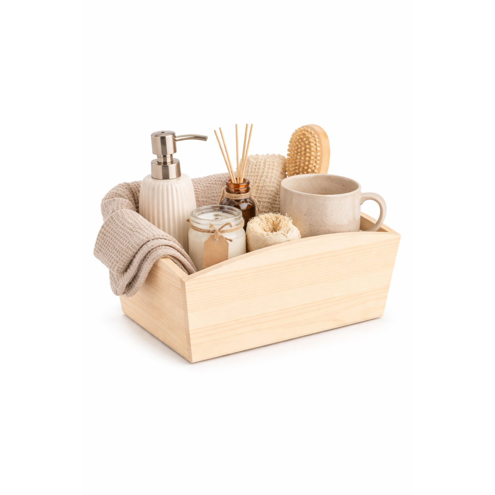 Doniczka drewniana 28x16x12 cm