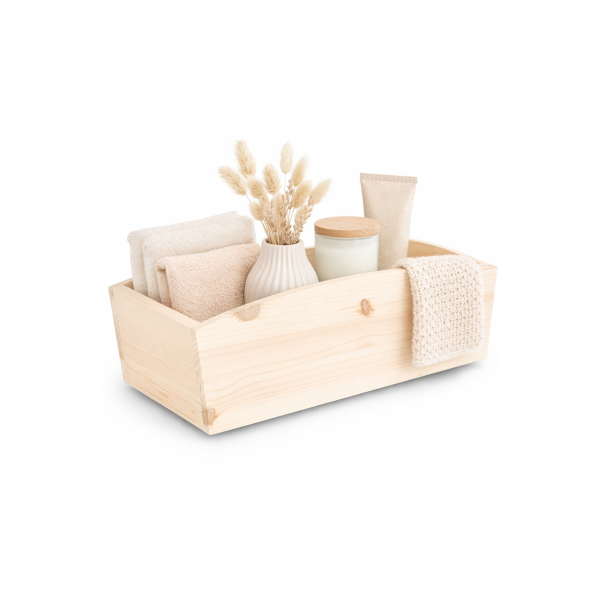 Doniczka drewniana 34x13x10 cm