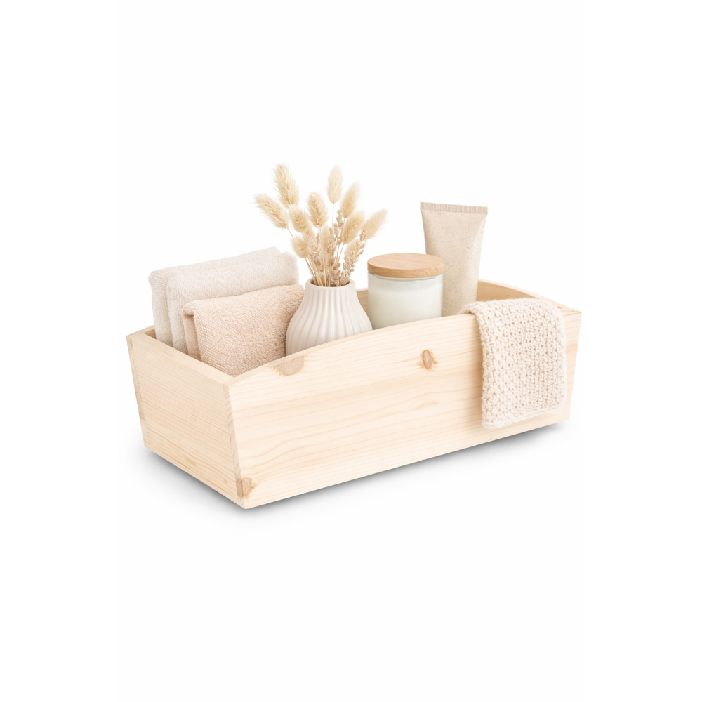 Doniczka drewniana 34x13x10 cm