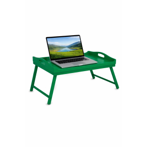 Taca z nogami drewniana 51x32x24 cm Zielona