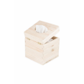 Chustecznik drewniany 13x13x14 cm – pudełko na chusteczki higieniczne