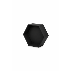 Półka plaster miodu "heksagon"  31x27x13 Jet black